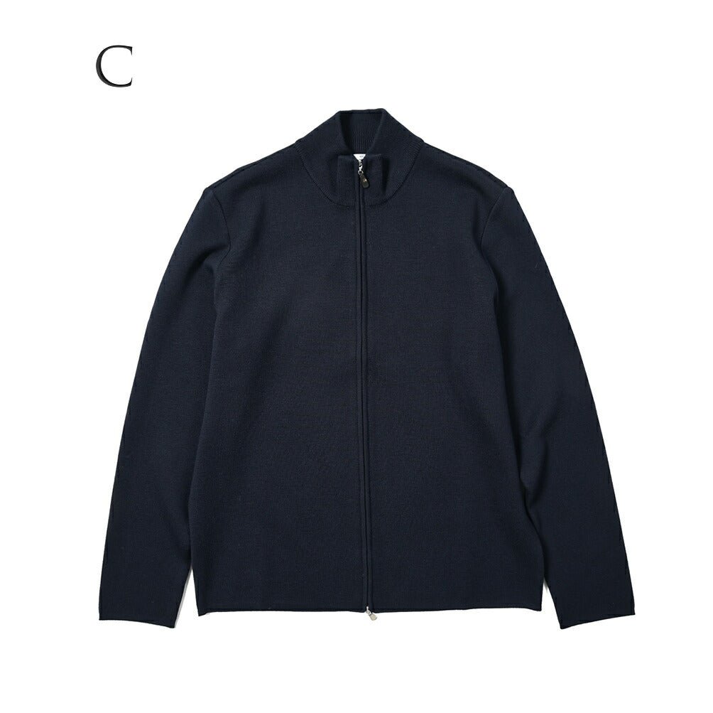 GRAN SASSO エキストラファインメリノウール100% スタンドカラーミドルゲージニットカーディガン|GUARDAROBA MILANO OFFICIAL STORE