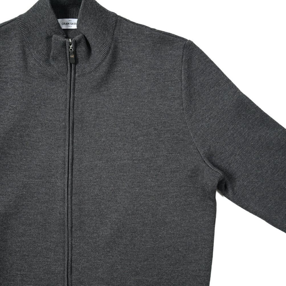 SALE|GRAN SASSO エキストラファインメリノウール100% スタンドカラーハイゲージニットカーディガン / SLOWEAR|399642 - A - 50|GUARDAROBA MILANO OFFICIAL STORE