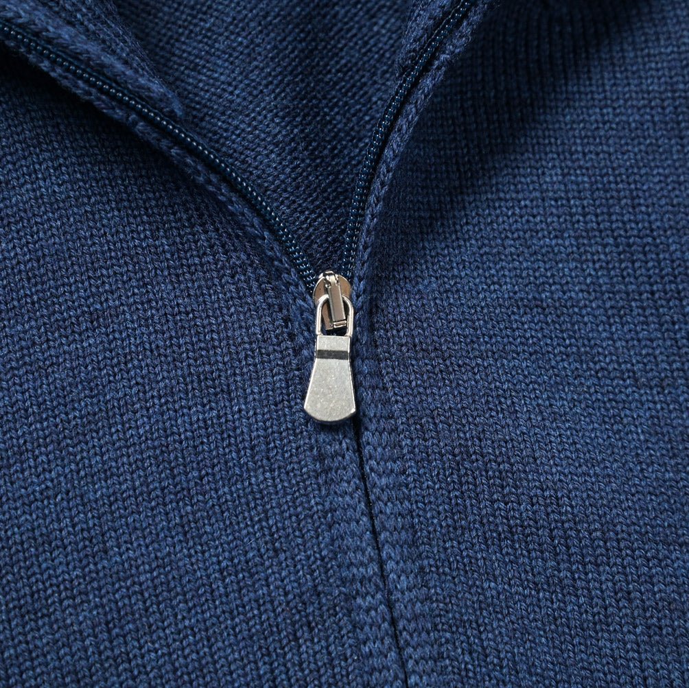 GRAN SASSO ヴァージンウール100% ハーフジップミドルゲージニットセーター|GUARDAROBA MILANO OFFICIAL STORE