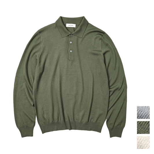 SALE|GRAN SASSO ヴァージンウール100% ニットポロセーター / SLOWEAR|399194 - A - 52|GUARDAROBA MILANO OFFICIAL STORE