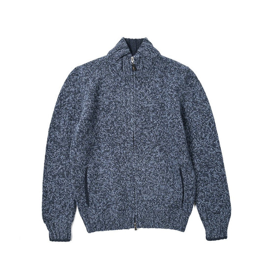 SALE|GRAN SASSO ヴァージンウール100% スタンドカラーミドルゲージニットカーディガン / SLOWEAR|399648 - A - 60|GUARDAROBA MILANO OFFICIAL STORE