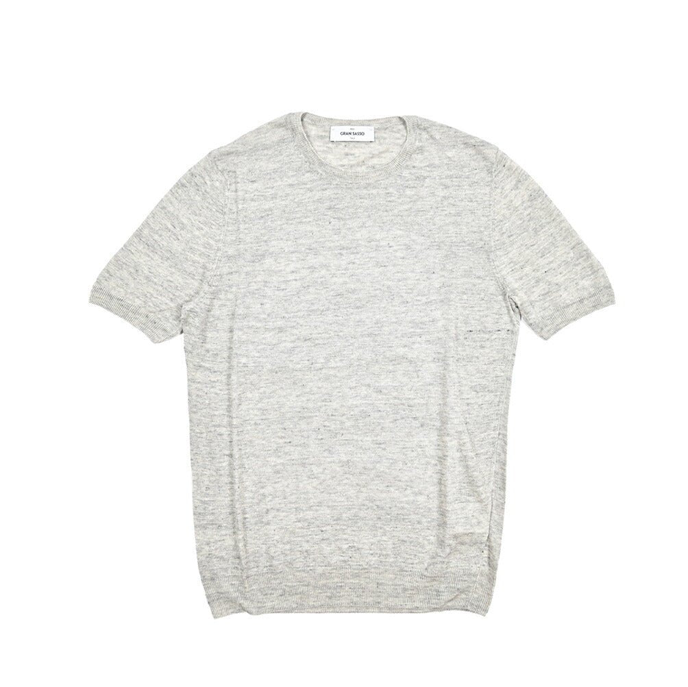 GRAN SASSO グランサッソ / リネン100% 半袖ニットTシャツ