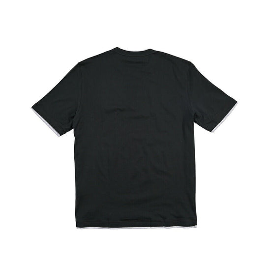 GRAN SASSO コットン100% クルーネック半袖Tシャツ ブラック 52 | GUARDAROBA MILANO OFFICIAL STORE