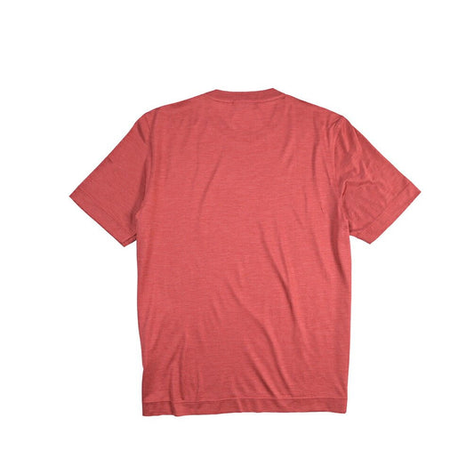 GRAN SASSO シルク100% クルーネック半袖Tシャツ レッド 54 | GUARDAROBA MILANO OFFICIAL STORE