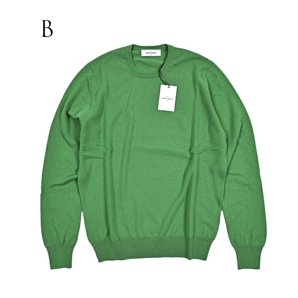 クーポン対象|GRAN SASSO CASHMERE カシミヤ100% クルーネックハイゲージニットセーター / SLOWEAR|GUARDAROBA MILANO OFFICIAL STORE