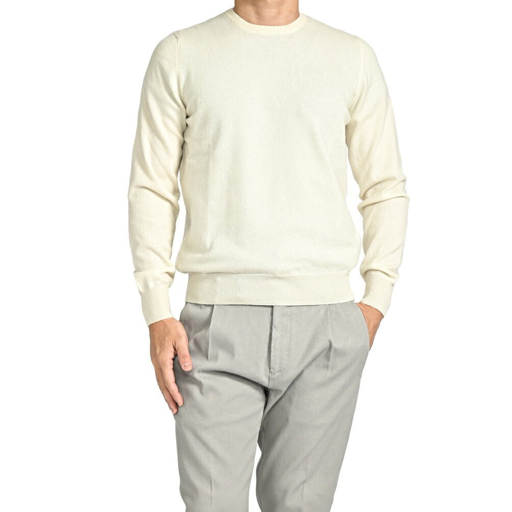 クーポン対象|GRAN SASSO CASHMERE カシミヤ100% クルーネックハイゲージニットセーター / SLOWEAR|GUARDAROBA MILANO OFFICIAL STORE