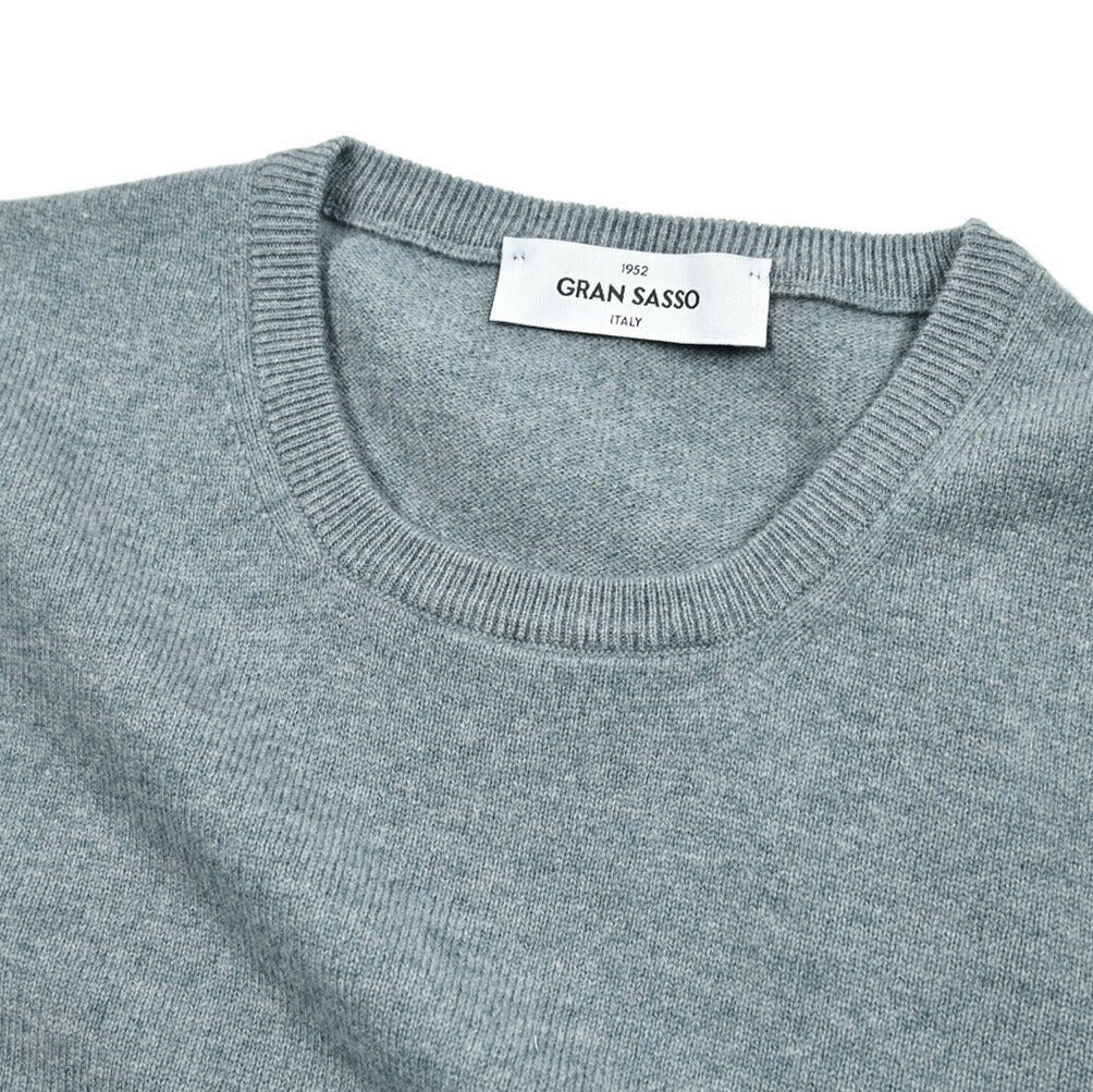 クーポン対象|GRAN SASSO ウールビスコースカシミヤ クルーネックハイゲージニットセーター / SLOWEAR|GUARDAROBA MILANO OFFICIAL STORE