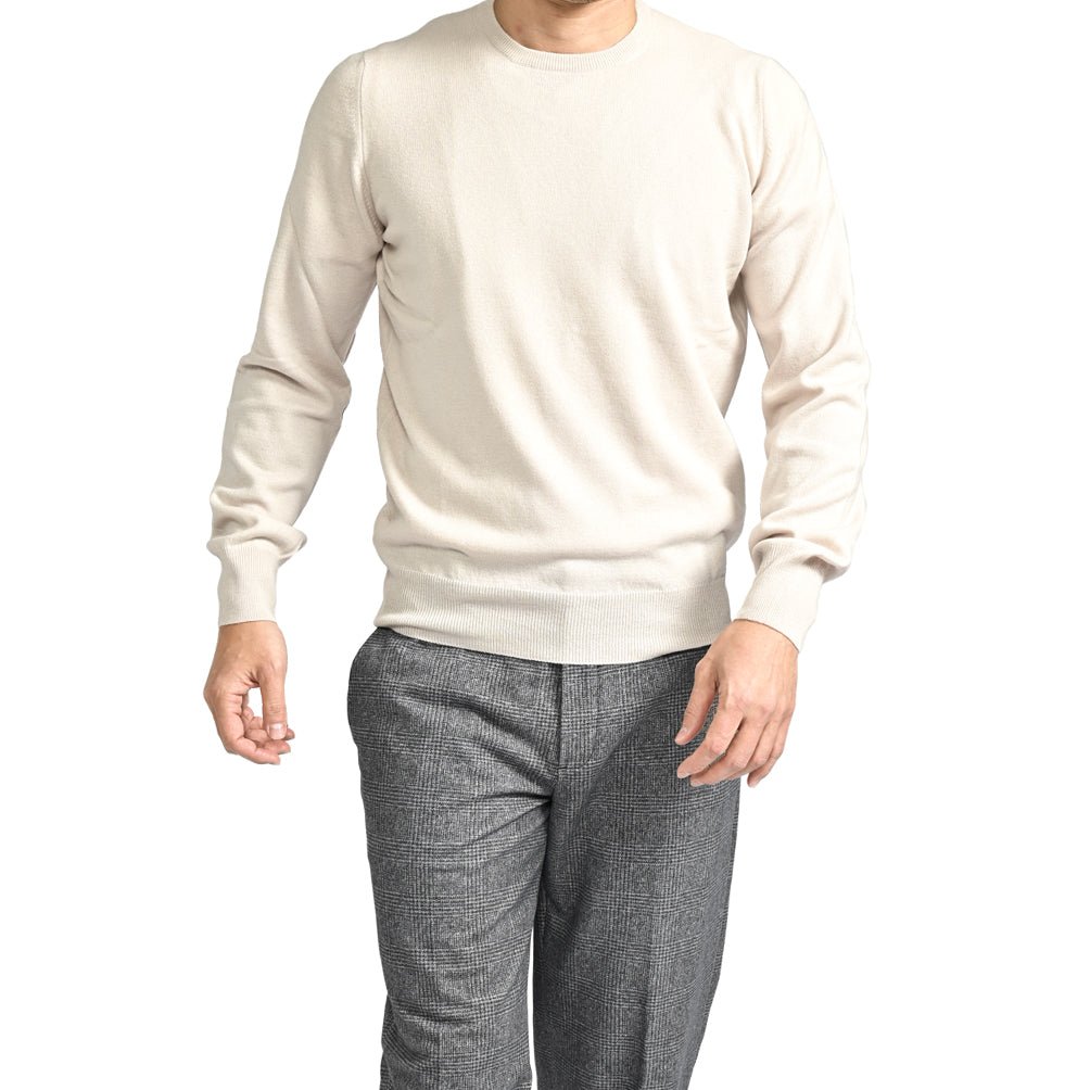 クーポン対象|GRAN SASSO ウールビスコースカシミヤ クルーネックハイゲージニットセーター / SLOWEAR|GUARDAROBA MILANO OFFICIAL STORE