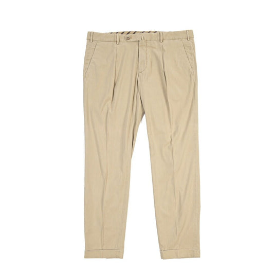 GTA “772” ストレッチコットン ワンタックスラックス / SLIM / メンズ ベージュ 54 | GUARDAROBA MILANO OFFICIAL STORE