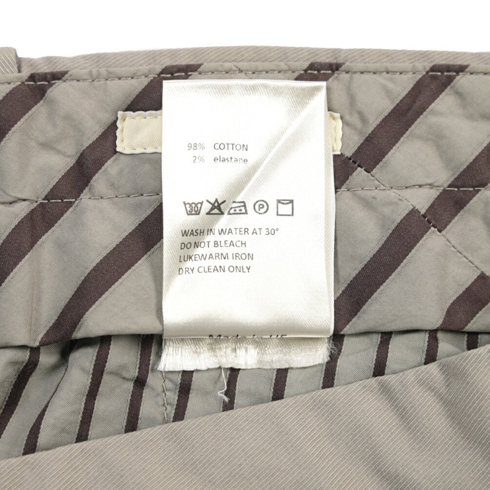 GTA “800 SSL” ストレッチコットン ノータックチノパンツ / EXTRASLIM FIT グレー 46 | GUARDAROBA MILANO OFFICIAL STORE