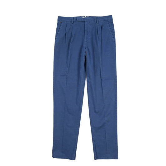 GTA “DANTE” ストレッチコットン ツータックパンツ / COMFORT FIT ブルー 44 | GUARDAROBA MILANO OFFICIAL STORE