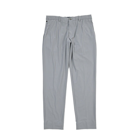 GTA “DAVIDE” 高機能ストレッチポリエステル ドローコード付きノータックパンツ / COMFORT FIT グレー 50 | GUARDAROBA MILANO OFFICIAL STORE