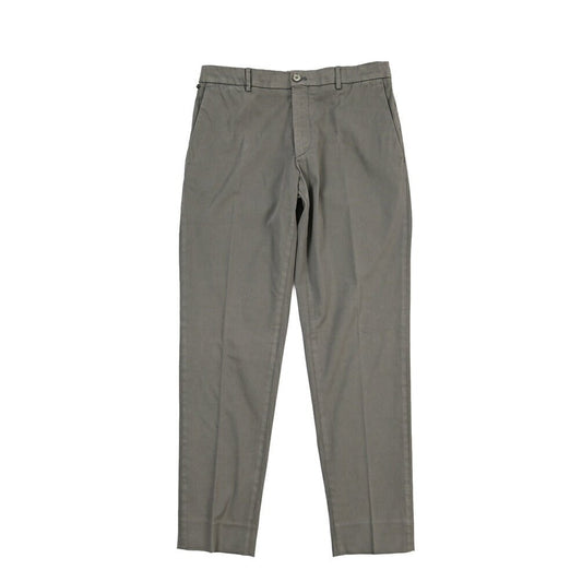GTA “DAVIDE” リヨセル混コットン ノータックイージーパンツ / COMFORT FIT グレー 46 | GUARDAROBA MILANO OFFICIAL STORE