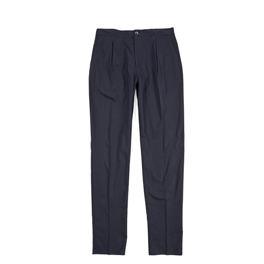 GTA “DAVIDE” ストレッチコットン ワンタックイージーパンツ / COMFORT FIT ネイビー 52 | GUARDAROBA MILANO OFFICIAL STORE