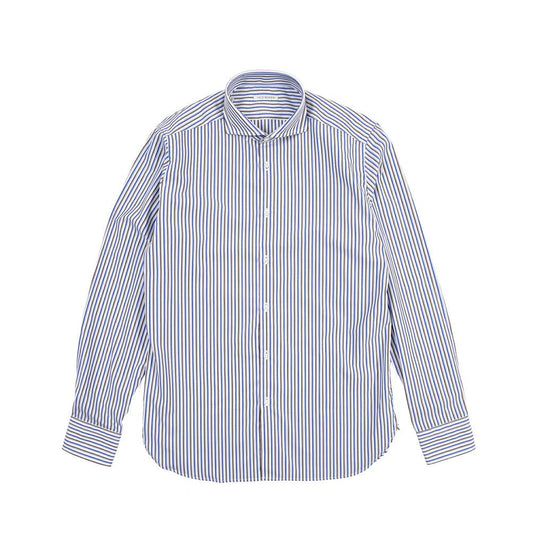 GUY ROVER コットン100% ホリゾンタルカラードレスシャツ ブルー 39 | GUARDAROBA MILANO OFFICIAL STORE