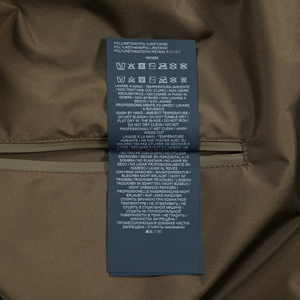 HERNO “FUNCTIONAL WARDROBE” ポリエステル100% フード付きライトコート PRO-METEO 撥水 防風 透湿 / レディース カーキグリーン 36 | GUARDAROBA MILANO OFFICIAL STORE