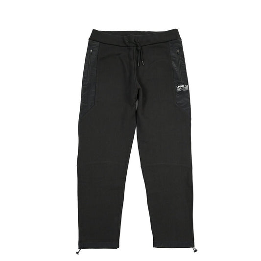 HERNO “Laminar” コットン100% 異素材コンビイージーパンツ ブラック 50 | GUARDAROBA MILANO OFFICIAL STORE