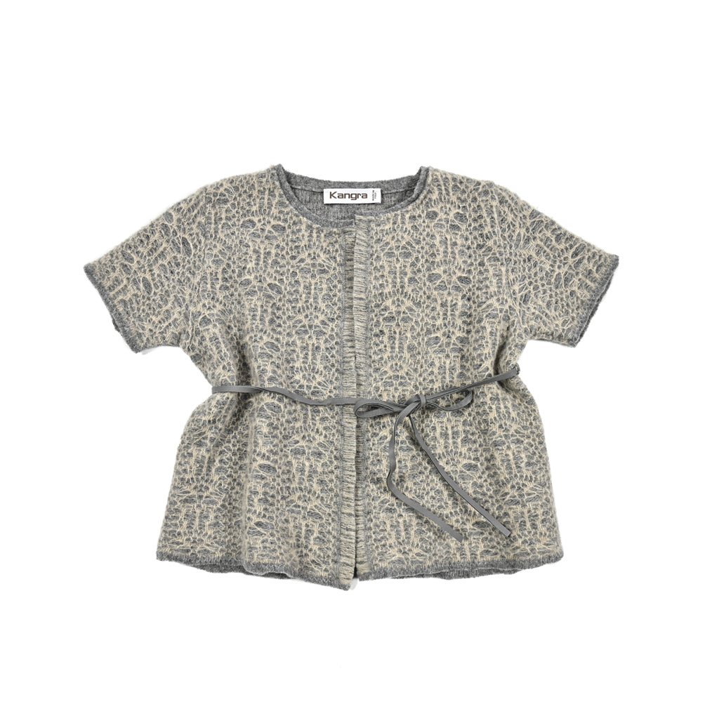 《キッズ》 Kangra メリノウール100% レース刺繍ニットカーディガン|r - 265386265386 - 1|GUARDAROBA MILANO OFFICIAL STORE