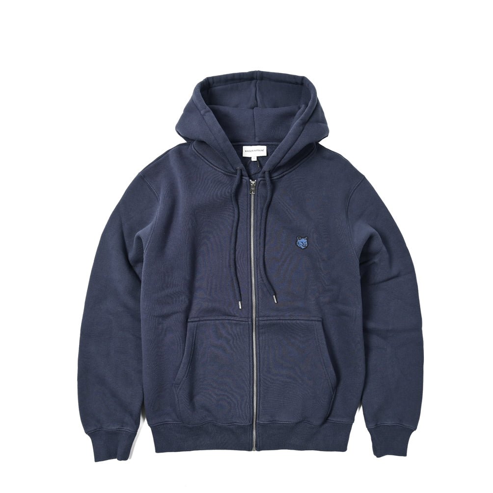 MAISON KITSUNE コットン100% フォックスヘッドパッチ裏起毛ダブルフェイススウェットパーカー|397852 - B - XS|GUARDAROBA MILANO OFFICIAL STORE