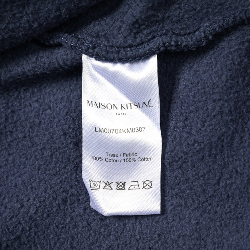 MAISON KITSUNE コットン100% フォックスヘッドパッチ裏起毛ダブルフェイススウェットパーカー|397852 - B - XS|GUARDAROBA MILANO OFFICIAL STORE