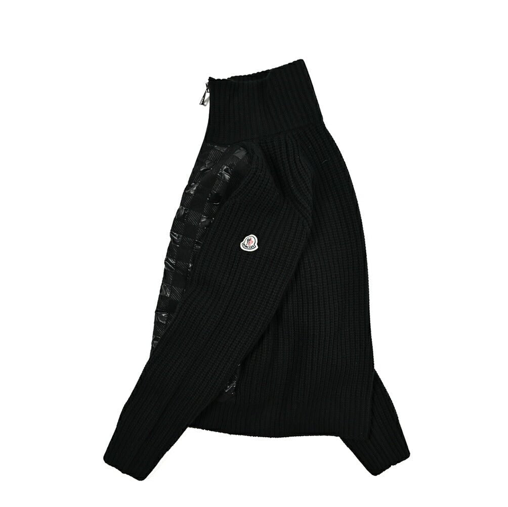 《レディース》MONCLER 異素材コンビ スタンドカラーニットブルゾン|416843|GUARDAROBA MILANO OFFICIAL STORE