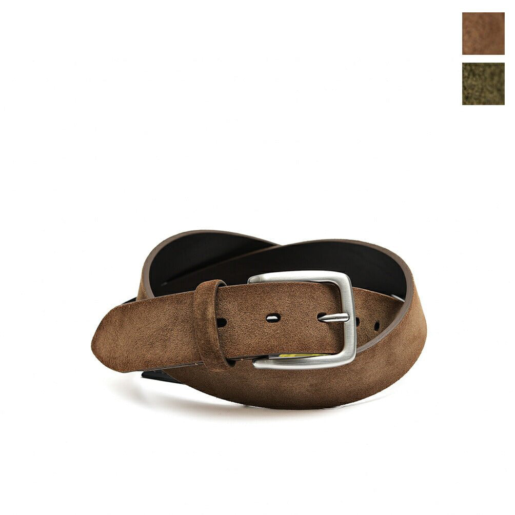 秋冬先行セール|MOORER CALDARA C2 スエードレザースクエアバックルベルト