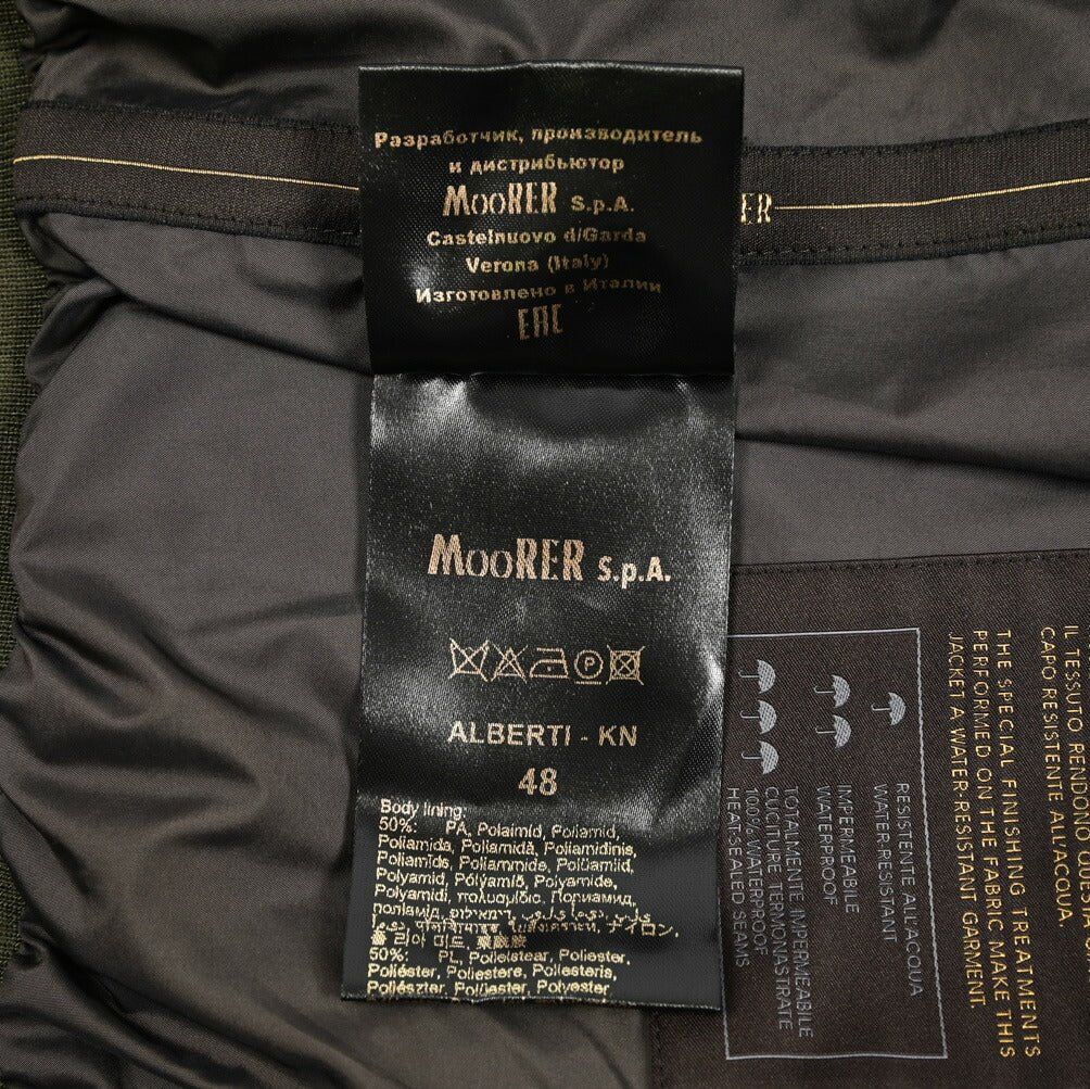 MOORER ALBERTI - KN ストレッチナイロン ダブルジップボンバージャケット / ACQUA RESISTANT(撥水)|435941|GUARDAROBA MILANO OFFICIAL STORE