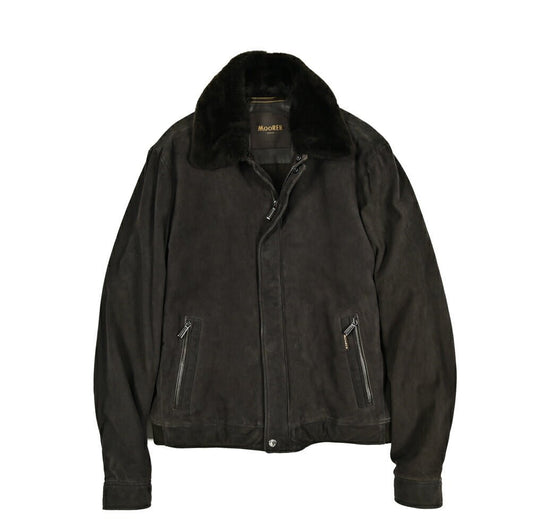 MOORER "ANFOSSI - UR" スエードレザー 中綿フライトジャケット|420485|GUARDAROBA MILANO OFFICIAL STORE