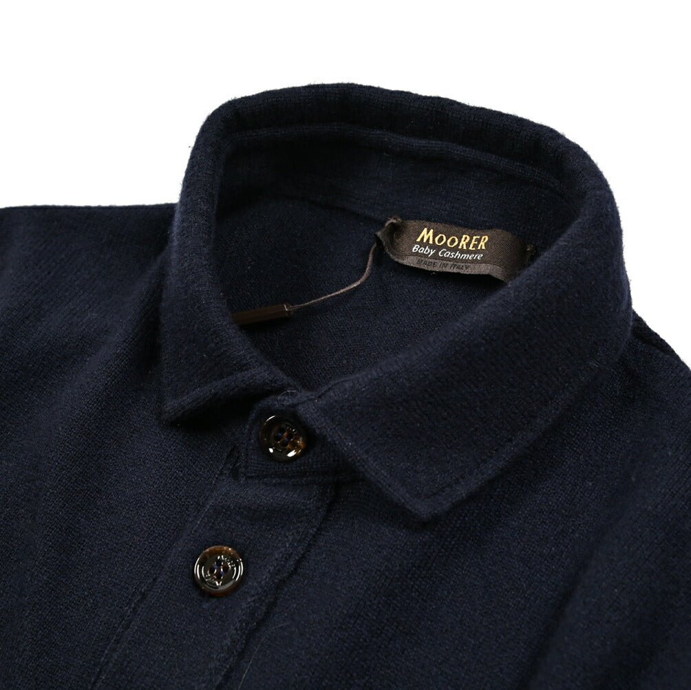 MOORER APRICALE - BC カシミヤ100% ニットポロセーター|418938 - 46|GUARDAROBA MILANO OFFICIAL STORE