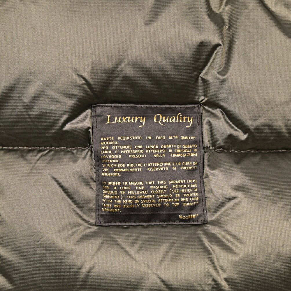 MOORER "ARISTOTELE - WCO" コットン混ポリエステル ファーフード付きダウンコート|420285 - 44|GUARDAROBA MILANO OFFICIAL STORE