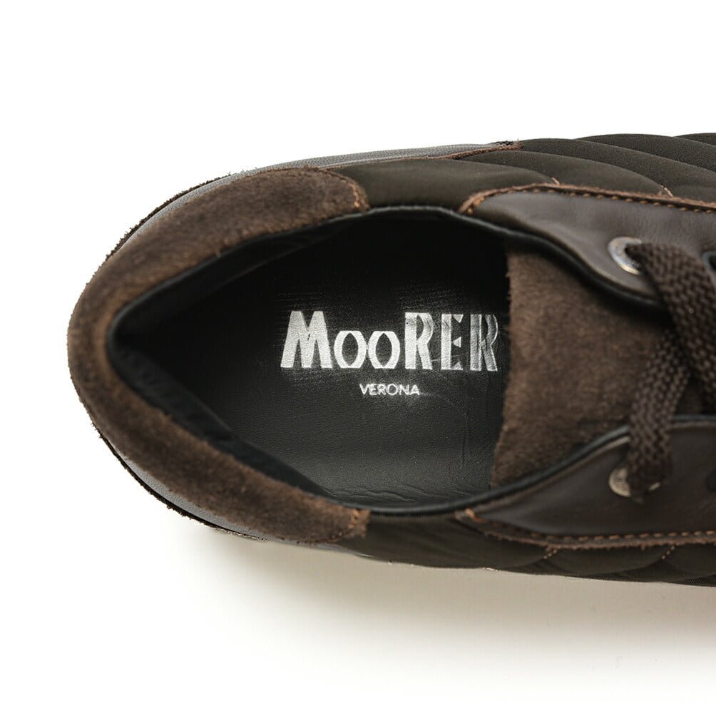 MOORER BALBO - NPP レザーコンビネーションスニーカー|420269|GUARDAROBA MILANO OFFICIAL STORE