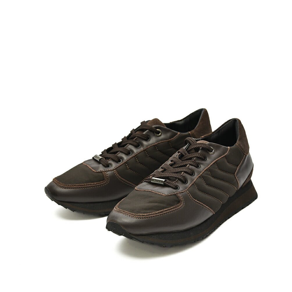 MOORER BALBO - NPP レザーコンビネーションスニーカー|420269|GUARDAROBA MILANO OFFICIAL STORE