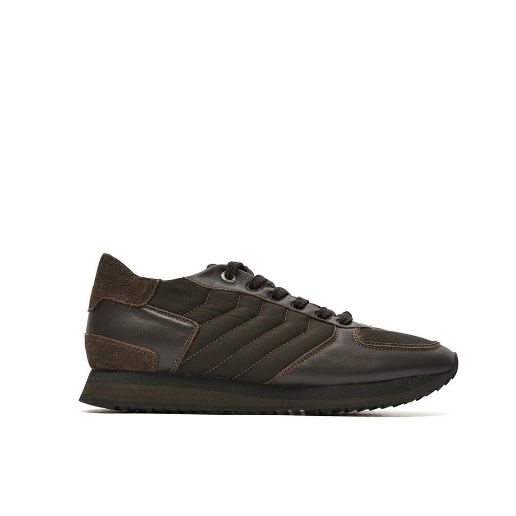 MOORER BALBO - NPP レザーコンビネーションスニーカー|420269|GUARDAROBA MILANO OFFICIAL STORE