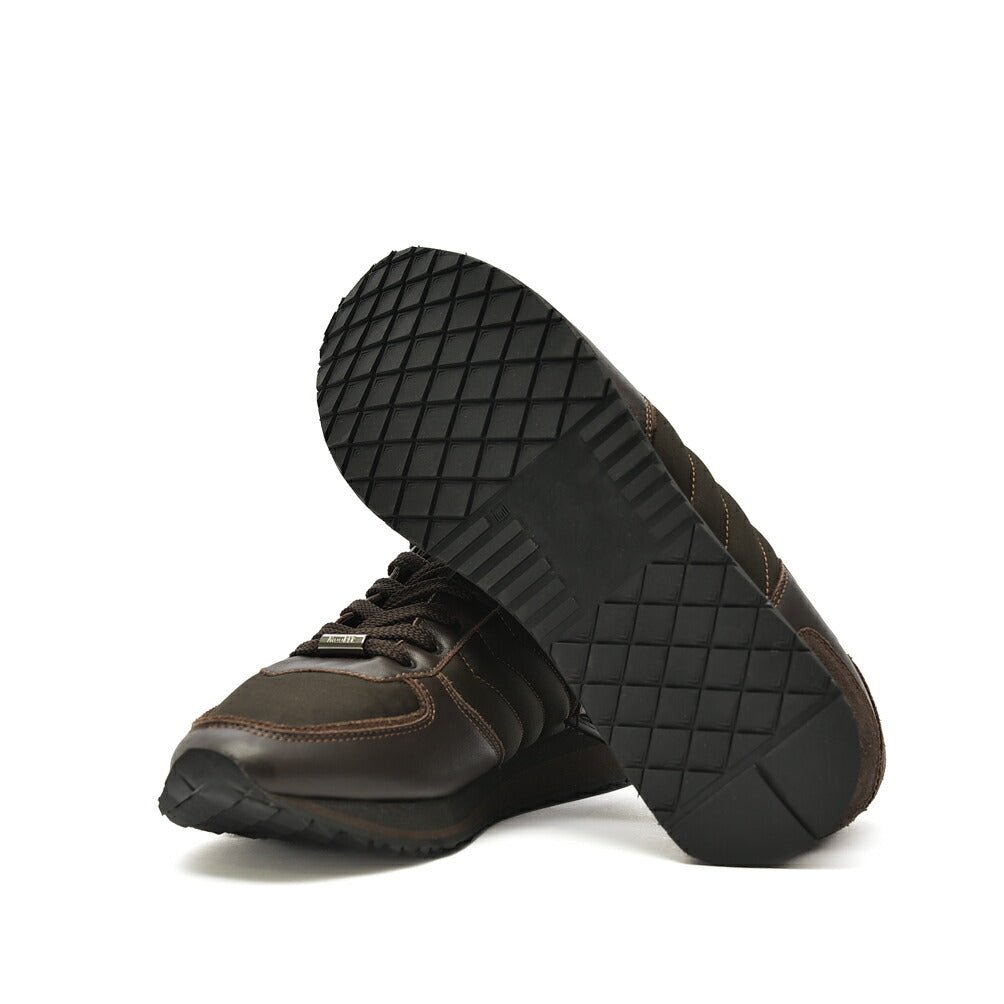 MOORER BALBO - NPP レザーコンビネーションスニーカー|420269|GUARDAROBA MILANO OFFICIAL STORE