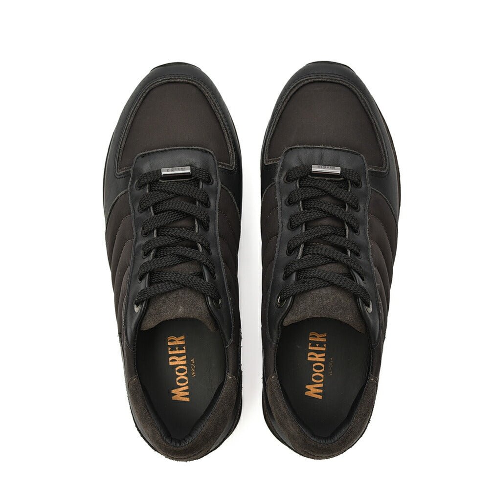 MOORER BALBO - NPP スエードレザーコンビネーションスニーカー|420270 - 39|GUARDAROBA MILANO OFFICIAL STORE