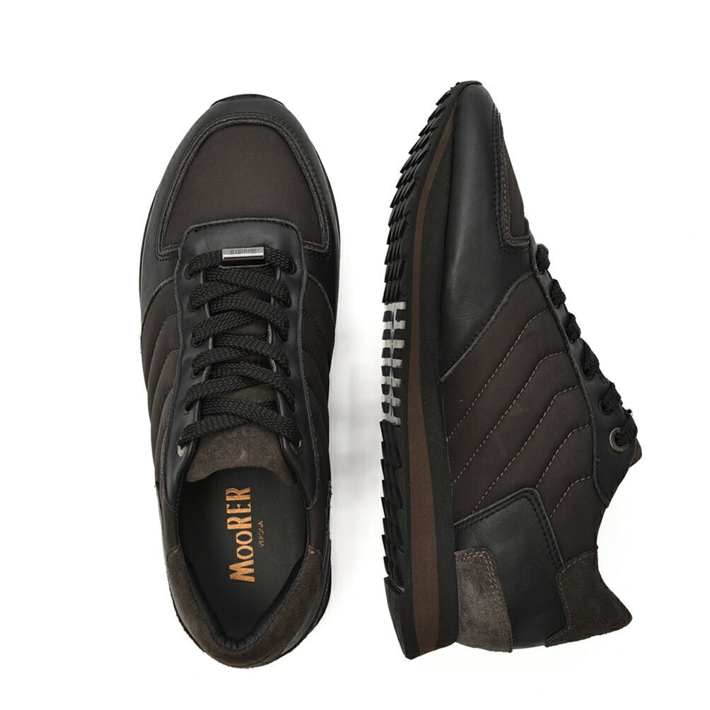 MOORER BALBO - NPP スエードレザーコンビネーションスニーカー|420270 - 39|GUARDAROBA MILANO OFFICIAL STORE