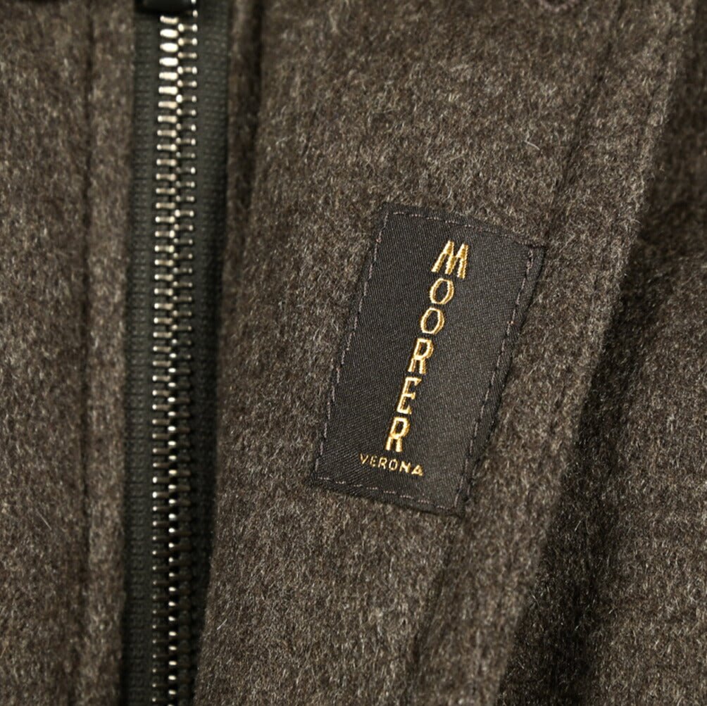 MOORER "BALDO - IL" カシミヤ100% ファーフード付きダウンコート (Loro Piana STORM SYSTEM)|420417|GUARDAROBA MILANO OFFICIAL STORE