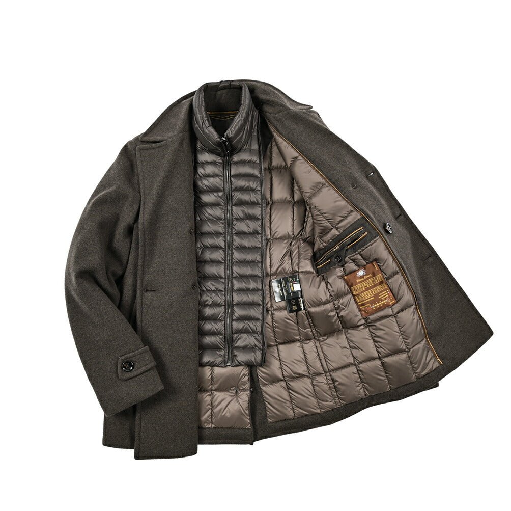 MOORER "BOLGI - MRW" カシミヤ混ウール 6BダブルダウンPコート|417776|GUARDAROBA MILANO OFFICIAL STORE