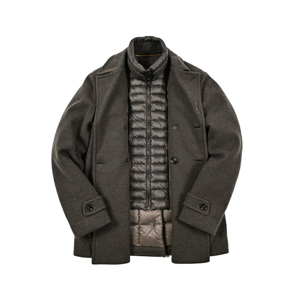 MOORER "BOLGI - MRW" カシミヤ混ウール 6BダブルダウンPコート|417776|GUARDAROBA MILANO OFFICIAL STORE