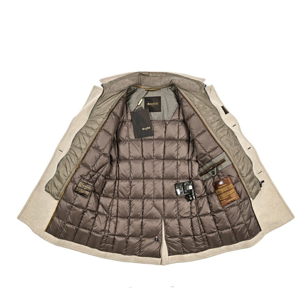 MOORER "BOLGI - MRW" カシミヤ混ウール 6BダブルダウンPコート|417783|GUARDAROBA MILANO OFFICIAL STORE