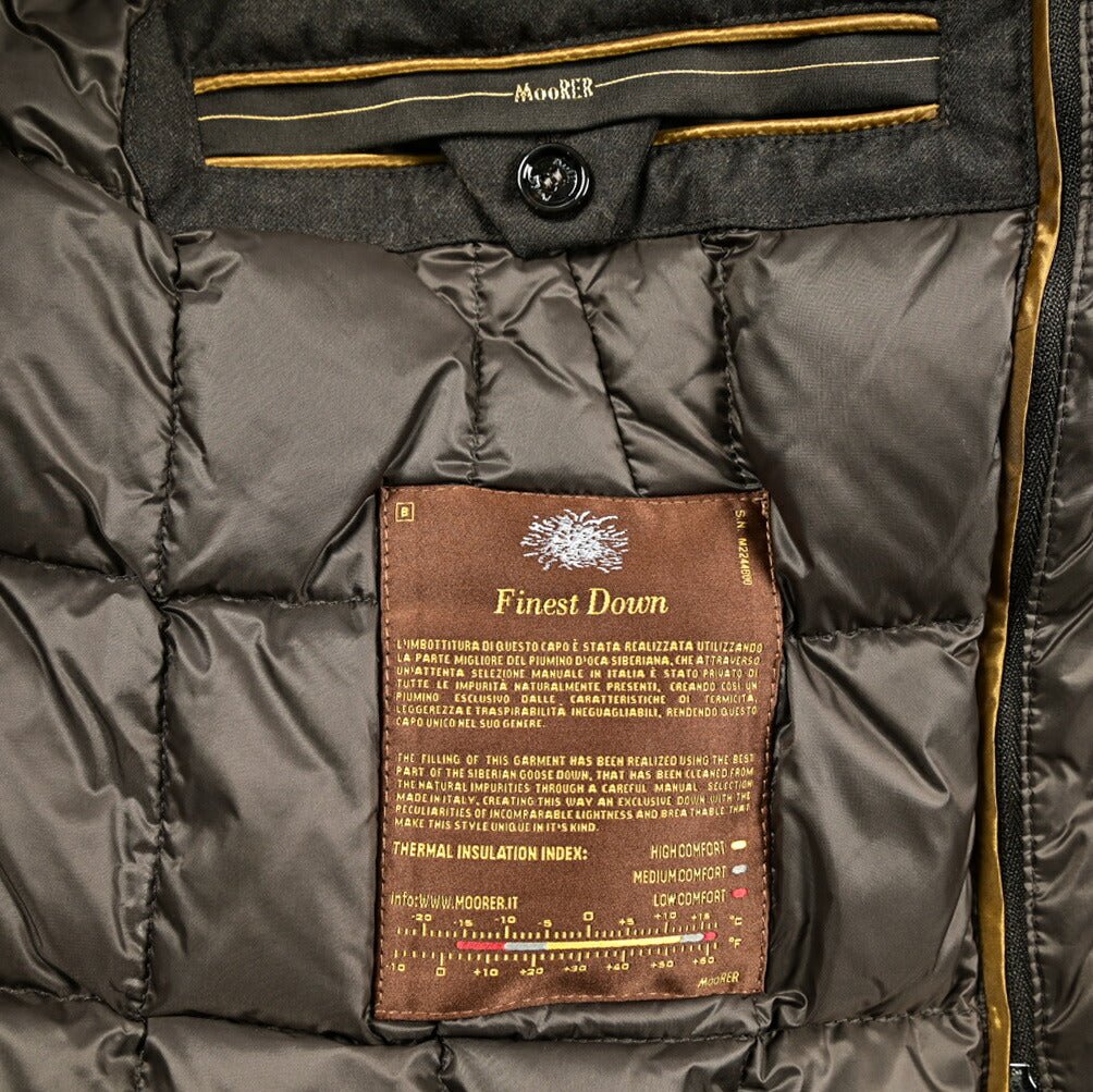MOORER "BOLGI - MRW" カシミヤ混ウール 6BダブルダウンPコート|417784|GUARDAROBA MILANO OFFICIAL STORE
