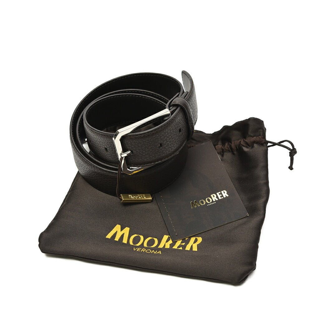 MOORER BRENTA スクエアバックル レザーベルト|420267|GUARDAROBA MILANO OFFICIAL STORE