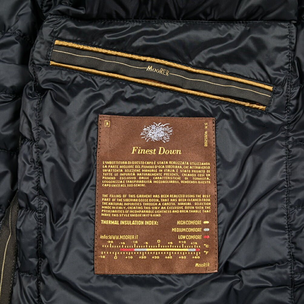 MOORER "BRINGO - MRW" カシミヤ混ウール ニットダウンパーカー|417808|GUARDAROBA MILANO OFFICIAL STORE