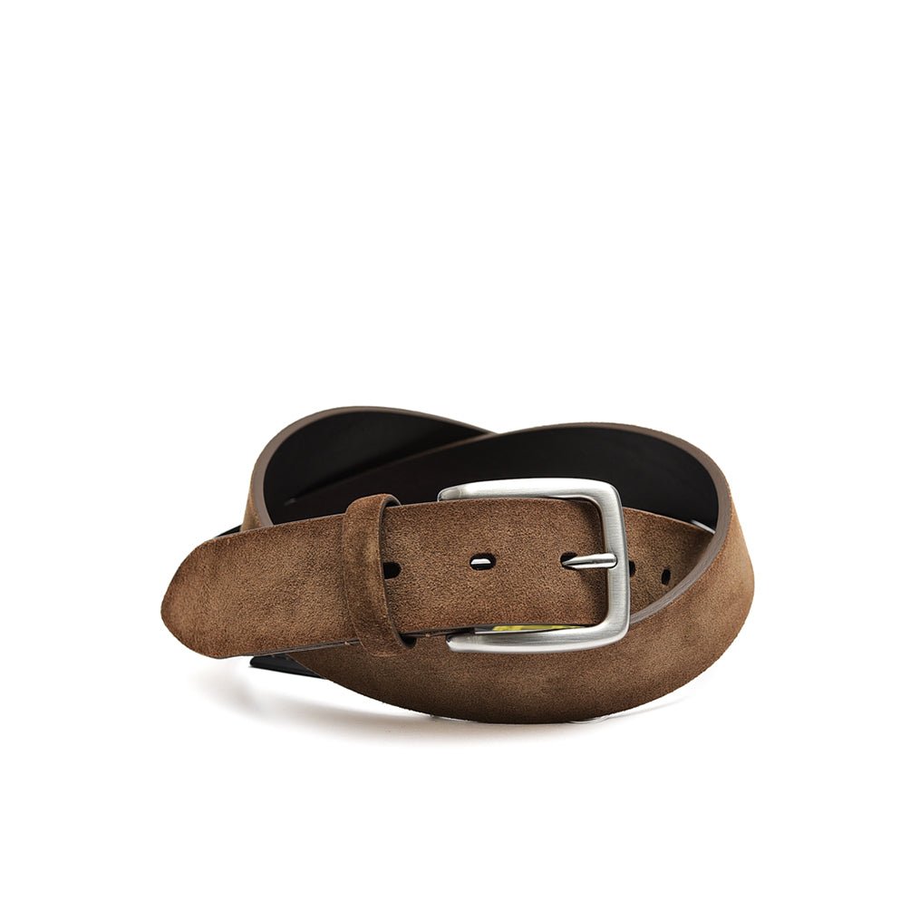 【クーポン対象】MOORER CALDARA C2 スエードレザースクエアバックルベルト|383772 - A - 100|GUARDAROBA MILANO OFFICIAL STORE