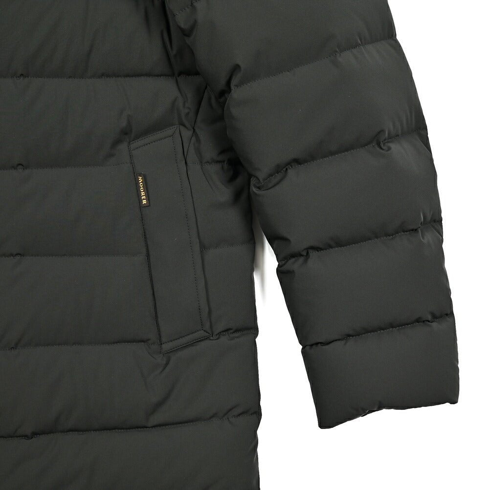 MOORER "CALEGARI - KN" ストレッチナイロン スタンドカラーダウンコート (着脱可能ライナー付き) / ACQUA RESISTANT(撥水)|418018|GUARDAROBA MILANO OFFICIAL STORE