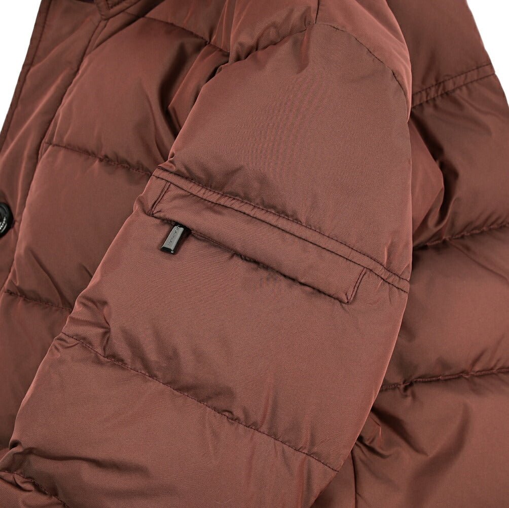 MOORER "CASATI - KM" ポリエステル100% ファーフード付きダウンジャケット|420495|GUARDAROBA MILANO OFFICIAL STORE