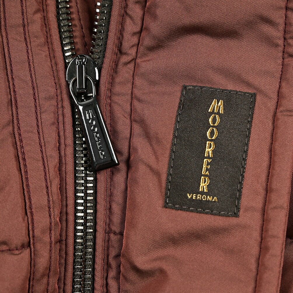 MOORER "CASATI - KM" ポリエステル100% ファーフード付きダウンジャケット|420495|GUARDAROBA MILANO OFFICIAL STORE