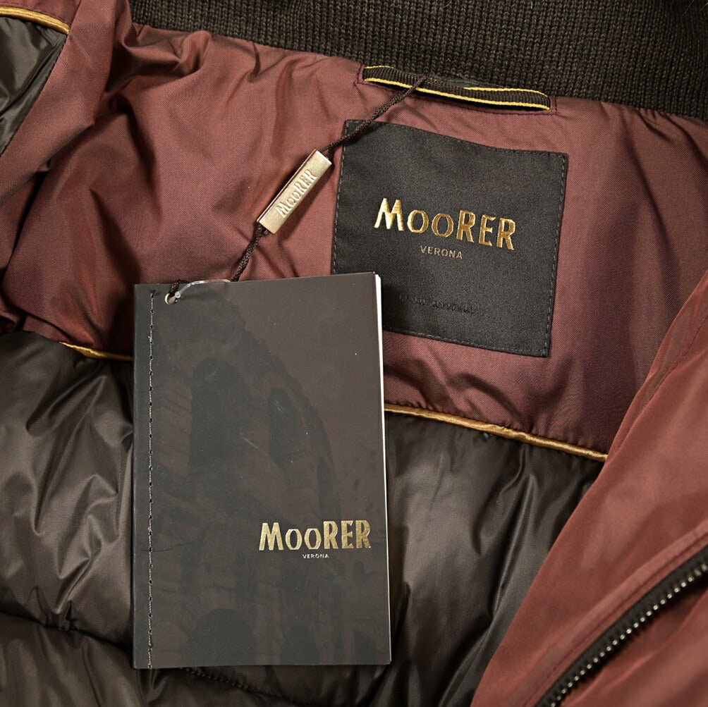 MOORER "CASATI - KM" ポリエステル100% ファーフード付きダウンジャケット|420495|GUARDAROBA MILANO OFFICIAL STORE