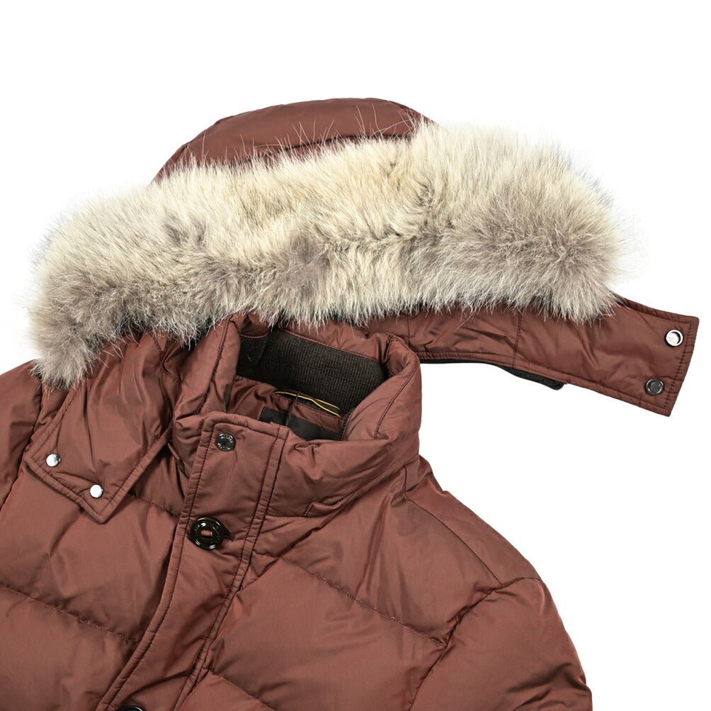 MOORER "CASATI - KM" ポリエステル100% ファーフード付きダウンジャケット|420495|GUARDAROBA MILANO OFFICIAL STORE