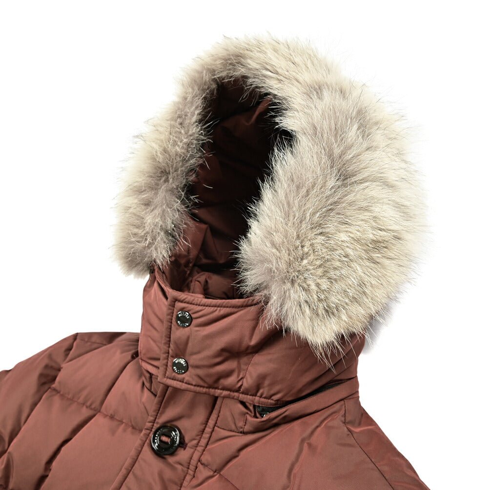 MOORER "CASATI - KM" ポリエステル100% ファーフード付きダウンジャケット|420495|GUARDAROBA MILANO OFFICIAL STORE